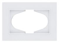 Рамка для двойной розетки Kollinger Eleganz Plex EP120WH