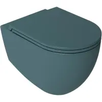 Унитаз подвесной Isvea Infinity 10NF02001-2P безободковый, изумрудный матовый