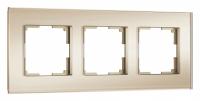 Рамка на 3 поста Werkel Senso (шампань, стекло soft-touch) W0033111