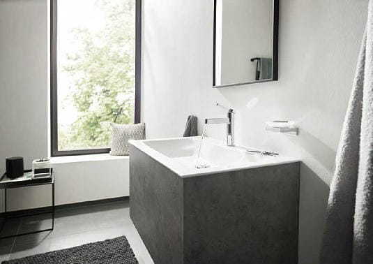 Смеситель для раковины hansgrohe Finoris 76010000 с донным клапаном Push-Open хром