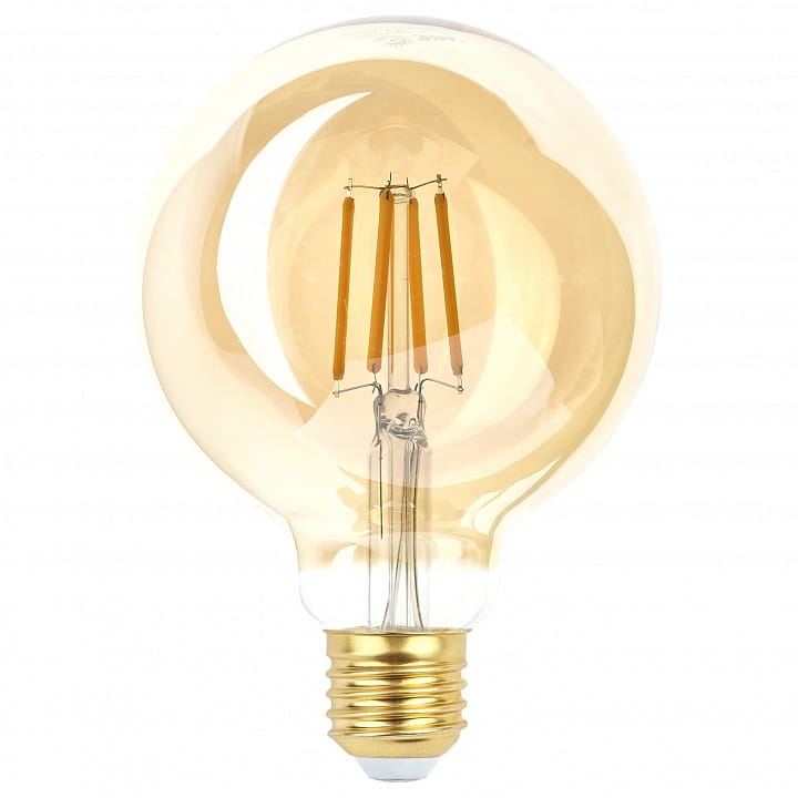 Лампа светодиодная Эра F-LED E27 7Вт 2400K F-LED G95-7W-824-E27 gold
