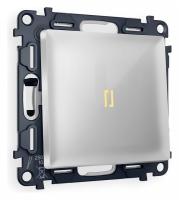 Выключатель одноклавишный с подсветкой без рамки Ambrella Volt Quant MA402010