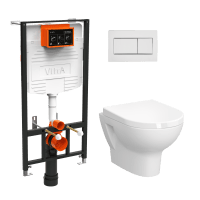 Подвесной унитаз Vitra Zentrum L-box 9012B003-7206 с инсталляцией