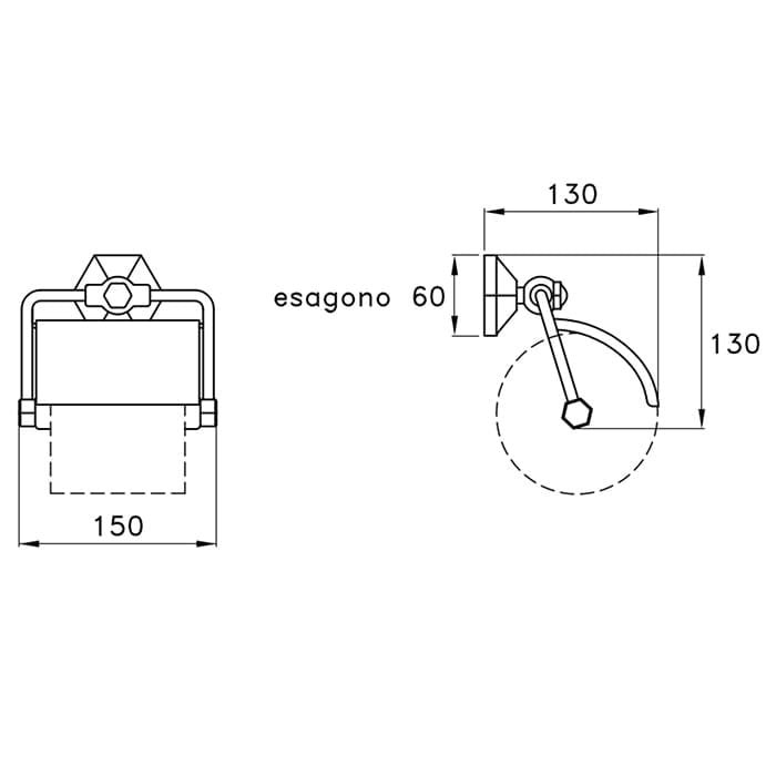 Держатель туалетной бумаги Stella Eccelsa EC 10014 CR00