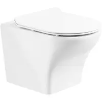 Унитаз подвесной BelBagno Kraft BB064CHR безободковый, белый