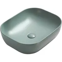 Раковина-чаша CeramaLux 78104MLG-6 50,5x40,5 см, накладная, бирюзовый матовый