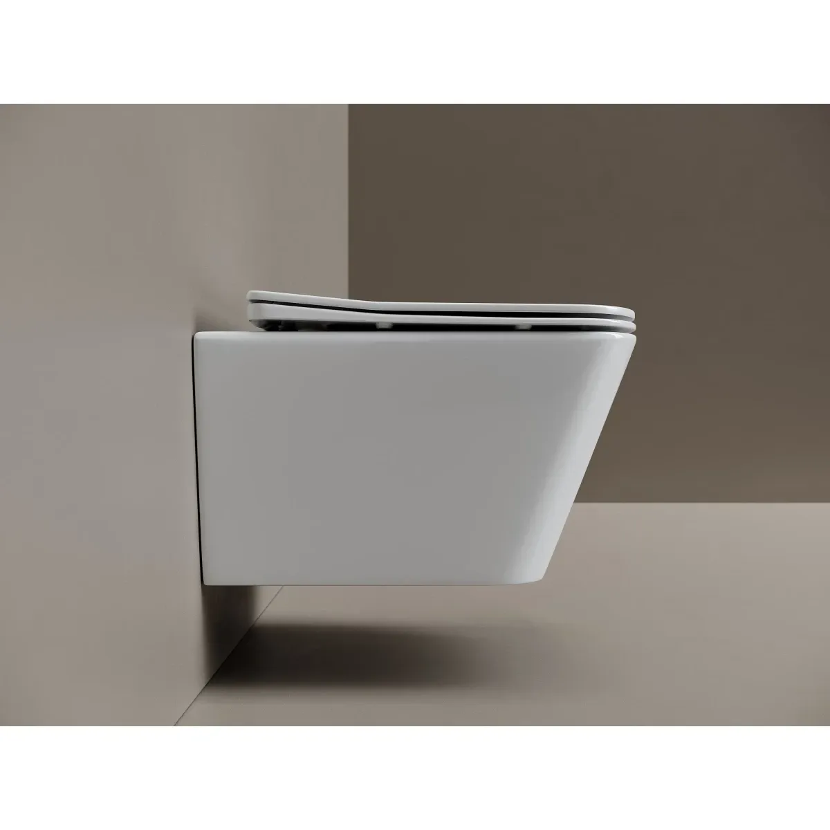 Унитаз подвесной Ceramicanova Miro CN11003T безободковый, торнадо, с сиденьем микролифт, белый