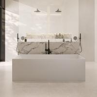 Ванна из искусственного камня Abber Stein 180x76 AS9642-1.8 белый матовый