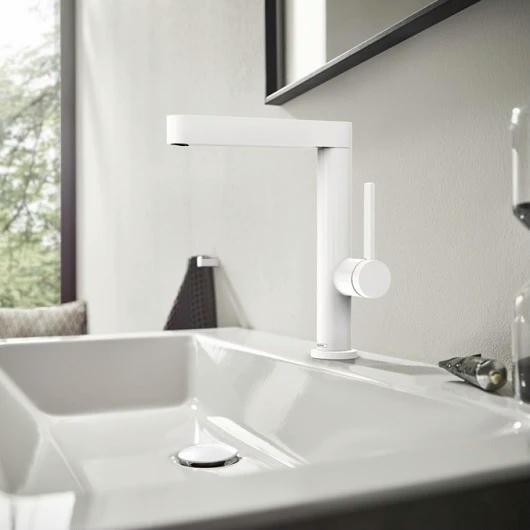 Смеситель для раковины hansgrohe Finoris 76060700 матовый белый