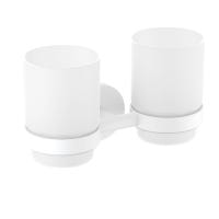 Стакан для зубных щеток Timo Saona 13034/16 двойной белый матовый