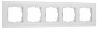 Рамка на 5 постов Werkel Senso белый soft-touch W0053101