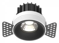 Встраиваемый светильник Maytoni Technical Раунд DL058-12W4K-TRS-B