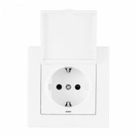 Розетка с заземлением и шторкой, с крышкой Arte Milano SET06-1 SET06-1-41-1 white