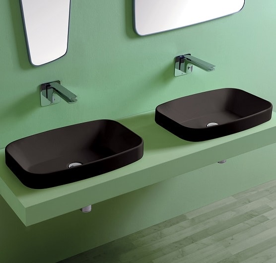 Раковина Simas Baden Baden 60 BB11 nero matt черная матовая