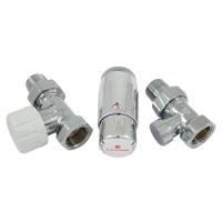 Комплект подключения SCHLOSSER STANDARD MINI 1/2" прямой, хром, с термоголовкой MINI М30х1,5