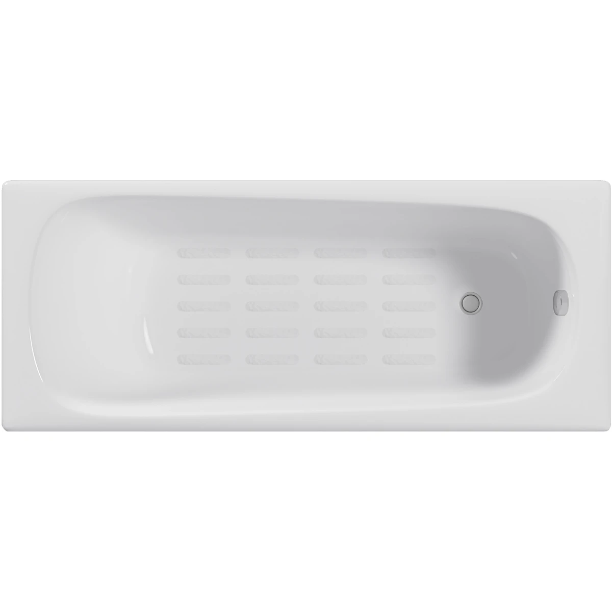 Ванна чугунная Delice Continental DLR230641-AS 130x70 см, с антискользящим покрытием, белый