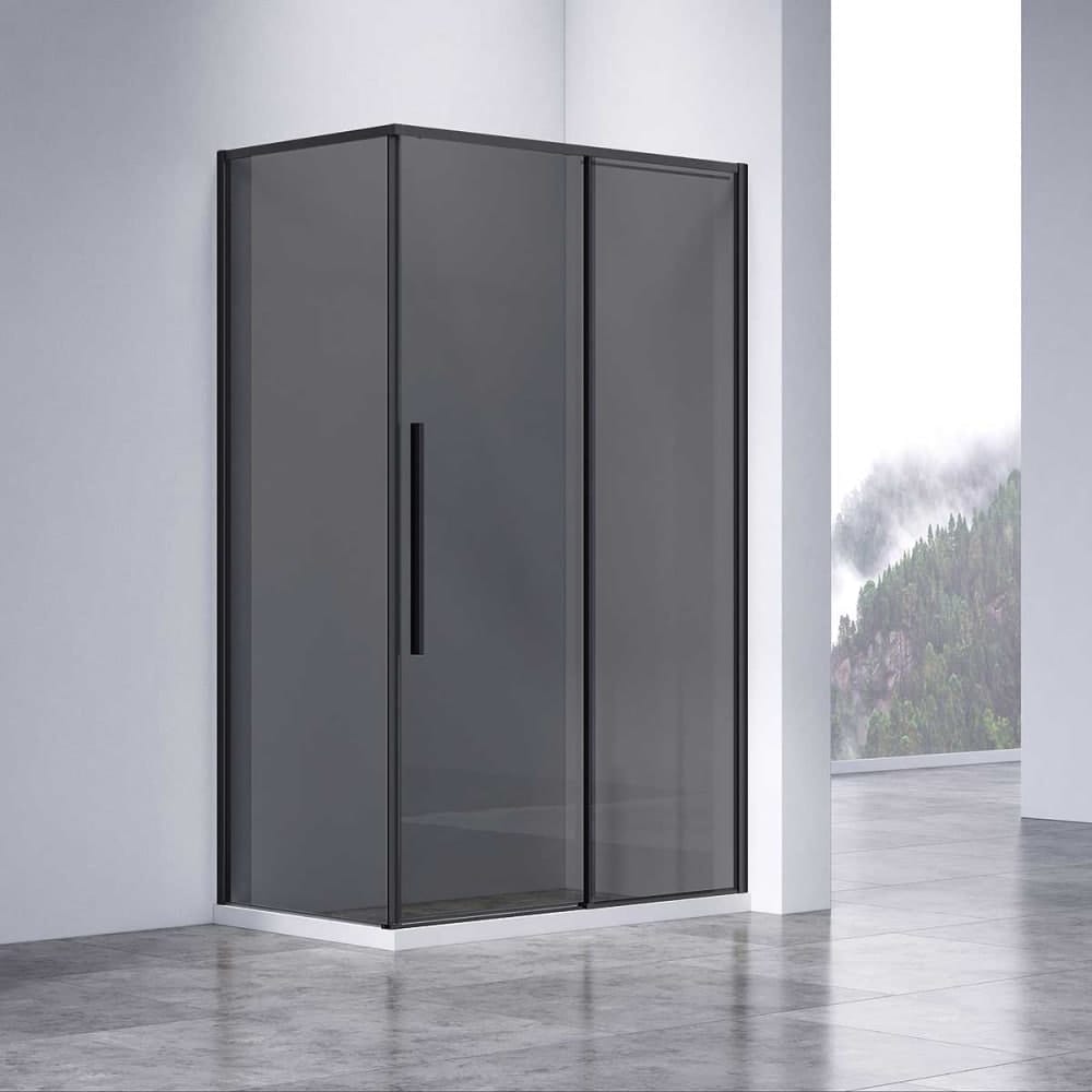 Боковая панель Slim-N VSG-4SN900CGB, профиль черный, стекло тонированное