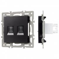Розетка двойная RJ-12 и Ethernet RJ-45, без рамки Arlight SCT 045337