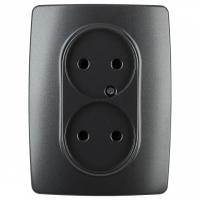 Розетка двойная без заземления Эра Эра 12 12-2107-05