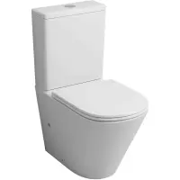 Унитаз-компакт Grossman GR-4450MSQ безободковый, торнадо, с сиденьем микролифт, белый матовый