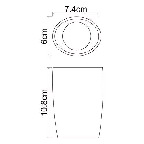 Стакан для зубных щеток WasserKraft K-4628