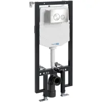 Инсталляция для унитаза WasserKRAFT Vils 56 56TLT.010.ME.BN02 с кнопкой смыва, никель