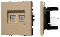 Розетка двойная Ethernet RJ-45 без рамки Arlight NOBE 054314(1)
