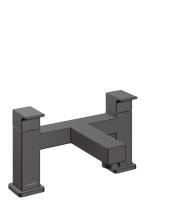 Смеcитель для ванны hansgrohe Vernis Shape 71452670 на 2 отверстия матовый черный