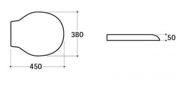 Крышка-сиденье Globo Paestum PA029 белая с микролифтом петли золото
