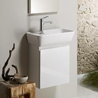 Тумба с раковиной Burgbad Bel 51 SEEK051RF0590C0001*1 правая белая глянцевая