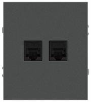 Розетка двойная Ethernet RJ-45 без рамки Эра Arktik Б0070489