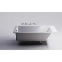 Ванна из литьевого мрамора Astra-Form Нейт Solid Surface 01010091 170x75 см, белый матовый
