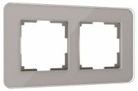 Рамка на 2 поста Werkel Elite (дымчатый стекло) W0022417
