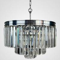 Подвесная люстра Imperiumloft ODEON CLEAR GLASS FRINGE 3 40,1539