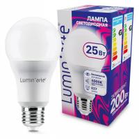 Лампа светодиодная Luminarte E27 25Вт 4000K LSTD-A65-25W4KE27