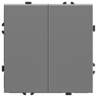 Выключатель двухклавишный без рамки Stekker Эмили 50166