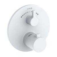 Термостатический смеситель для душа Kludi Nova Fonte Puristic 208105315 белый матовый