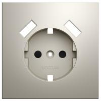 Накладка для розетки с заземлением и со шторками и 2хUSB type A Voltum S70 VLS000903