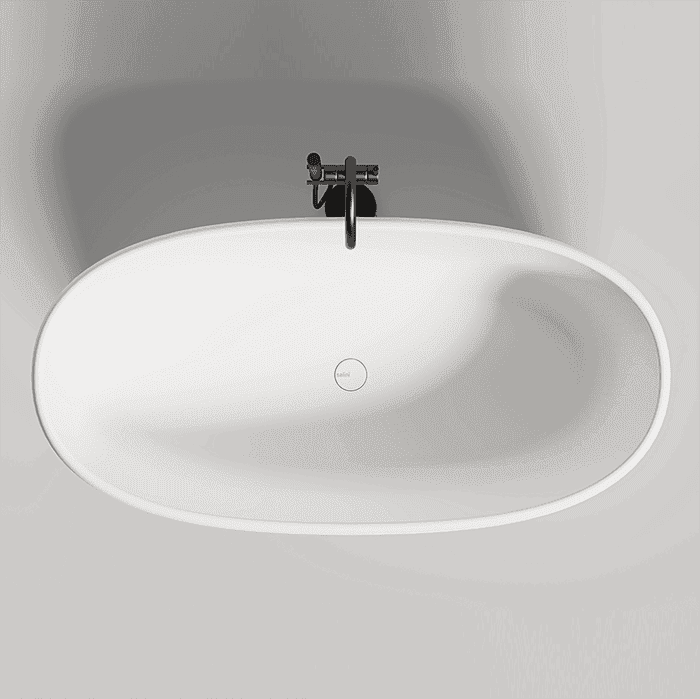 Ванна из искусственного камня Salini Luce 150x75 100122M белая матовая