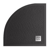 Душевой поддон BelBagno Uno 90 TRAY-MR-UNO-R-90-550-35-NERO-CR черный