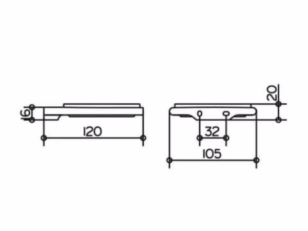 Мыльница Keuco Edition 400 11555019000 хром