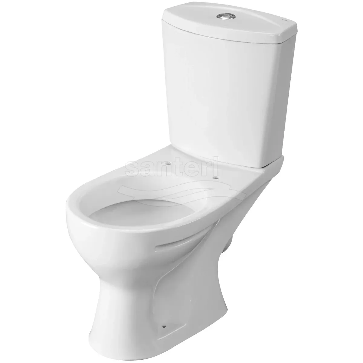 Унитаз-компакт Santeri Ultra 1.P401.3.S00.00B.F (4607143319653) косой выпуск, с сиденьем, белый
