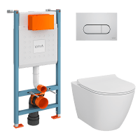 Комплект с инсталляцией Vitra Sanibelle 9878B003-7200