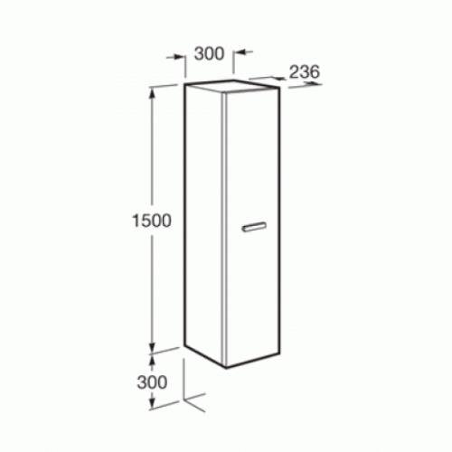 Шкаф-пенал Roca Victoria Nord ZRU9000026 белый