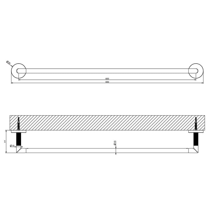 Полотенцедержатель Gessi Ingranaggio 60 см 63903#031