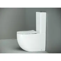 Унитаз-компакт Ceramica Nova Metropol CN4001 безободковый, с сиденьем микролифт, белый