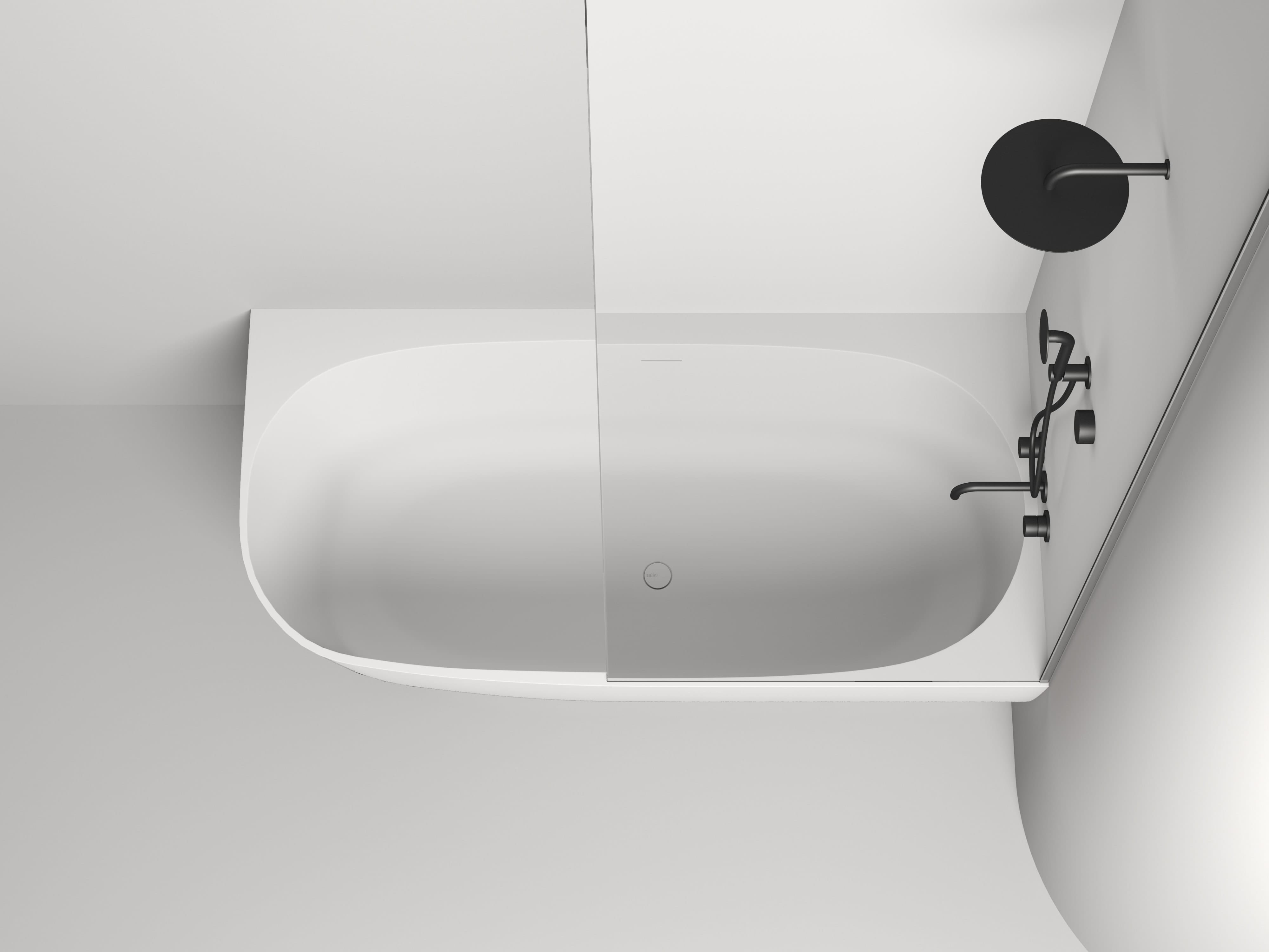 Ванна из искусственного камня Salini Sofia Corner Right 170x85 102524M
