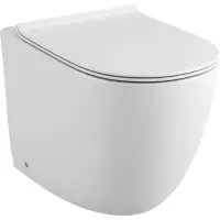 Приставной безободковый унитаз с сиденьем микролифт Grossman GR-PR4411S