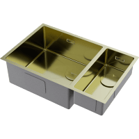 Кухонная мойка Omoikiri Taki 69-2-U/IF-L Side 4997051 светлое золото