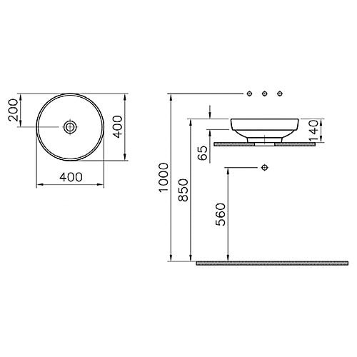 Раковина Vitra Water Jewels 4334B003-1361